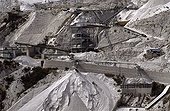 Carrière de pierre ponce Îles Eoliennes Italie