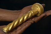 Gold sceptre at Mapungubwe Museum South Africa