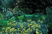 Flower bed in La Pellerine garden France