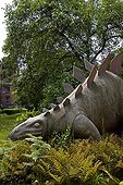 Stegosaurus with its real size at plants Garden Paris