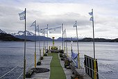 Pontoon of  Ensanada Bay Tierra de Fuego Argentina 