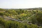 Overview of remarkable garden of priory of Salagon ; Site: Salagon<br>