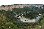 Overview of the Ardeche Gorge