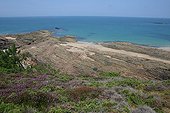 Rivage rocheux d'Erquy à marée basse France