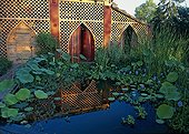 Pond in the Jardin des Paradis Cordes-sur-Ciel Tarn