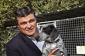 David Douillet visiting A.S.P.C.A shelter of Plaisir ; Open day