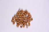 Close up of seed of white mustard in studio 