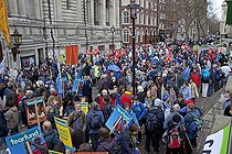 Mass rally of The Wave Climate Change campaigners Londres