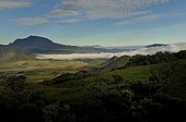 Piton des Neiges and plain on the island of Reunion