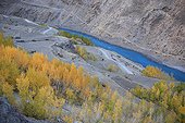 Kargyak Chu river valley in Lung na India