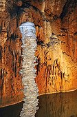 Calcite stalactite in the Armand Cave Cevennes France  ;  