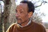 Portrait of Pierre Rabhi home Ardeche France  ; Pierre Rabhi is a farmer, philosopher, writer and thinker French of Algerian origin, who invented the concept of "Oasis in all places." 