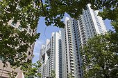 Apartment building in the center of Shanghai in China