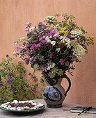 Bouquet on a garden terrace