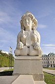 Sphinx in the gardens of Belvedere Palace, Vienna, Austria, Europe