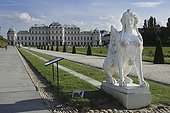 Sphinx in the gardens of Belvedere Palace, Vienna, Austria, Europe