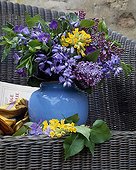 Bouquet on a garden terrace