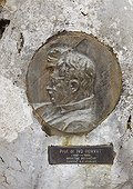 Medallion commemorating Ivo Horvat Risnjak NP Croatia