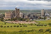 Cement manufacture near Piketberg Western Cape Province RSA ; The raw material comes from opencast 