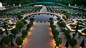 L'Orangerie at Gardens of Versailles at night