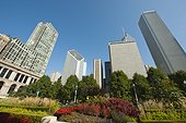 Skyscrapers near Millennium Park Chicago USA