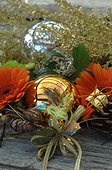 Christmas decoration with flowers