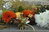 Christmas decoration with flowers
