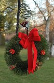 Christmas decoration in a garden