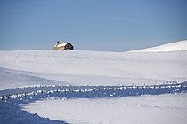Buron in the snow - Mountain Cézallier Auvergne France