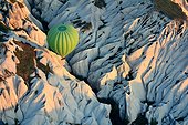 Turkey. Ballooning in Cappadocia. Every morning or so, around one hundred balloons are taking off near Goreme for one hour flight upon the best places of Cappadocia.