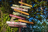 Garden signs, Provence, France