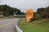 Passage to wildlife over a motorway, France