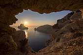 Sunset on Es Vedra island, Baleares Island, Spain