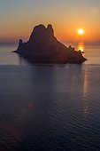 Sunset on Es Vedra island, Baleares Island, Spain