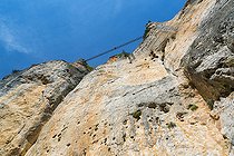 Via Ferrata, Escabas River, Priego, Ruta del Mimbre, Cuenca, Castilla - La Mancha, Spain, Europe