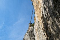 Via Ferrata, Escabas River, Priego, Ruta del Mimbre, Cuenca, Castilla - La Mancha, Spain, Europe
