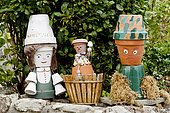 Flower pot figures, Garden decoration