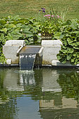 Contemporary fountain. Garden of the Zephyr. France
