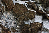 Rossberggesick Basalt columns, Massive Andesite Flow, Prismatic Flow, Rossberg Massif, Wegscheid, Haut Rhin, France