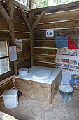 Dry toilets, Le Viel Audon, Ardèche, France