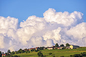 Cumulonimbus in formation, region of Seyssel, Haute Savoie, France