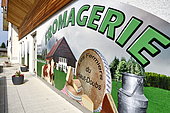 Comté cheese, Cheese factory and shop, Damprichard, Doubs, France