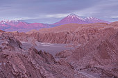 Valle de la Muerte (Valley of the Death), in background Andes mountains, Atacama desert. Region de Antofagasta. Chile