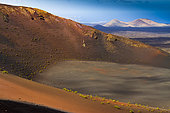 Volcanic landscape. Timanfaya National Park. Lanzarote, Canary Islands, Atlantic Ocean, Spain.