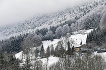 Rousset-en-Vercors on the southwest facade of Vercors, Drôme, France
