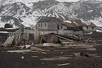 The remains of the Norwegian Hektor whaling station, Deception Island, Antarctica.