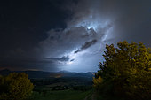 Thunderstorm over the Drôme, France