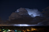 Spring storm, Vilaudrie, Drôme, France