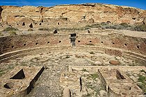 Chetro ketl is an ancestral Puebloan great house located in Chaco Canyon Cultural Park, New Mexico.