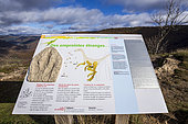 Site of the footprints of dinosaur paws, Le Castellas, Saint-Laurent de Trèves, the Causses and the Cévennes, cultural landscape of Mediterranean agro-pastoralism, classified World Heritage by Unesco, Cévennes National Park, Classified Biosphere Reserve by UNESCO, Lozère, France